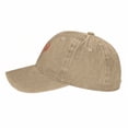 thumbnail image 2 of ZICANCN Hearts Love Typography Adjustable Baseball Cap Women , Hats for Men Adult Washed Cotton Denim Baseball Caps Fashion, 2 of 8