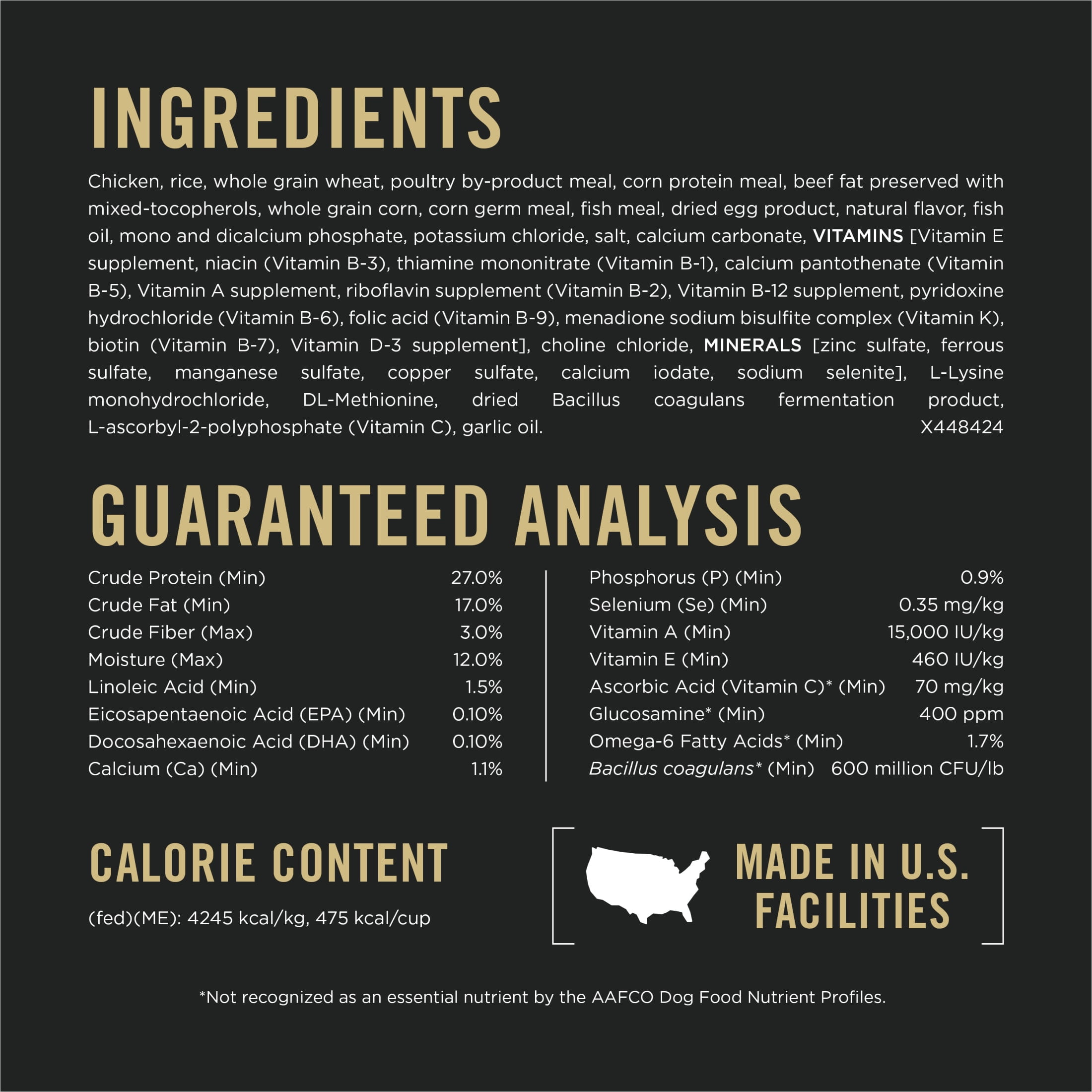 Purina Pro Plan High Protein Dog Food, Dry Dog Food, Chicken and Rice Formula, 37.5 lb Bag