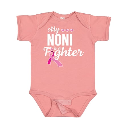 

Inktastic Breast Cancer Awareness My Noni is a Fighter Boys or Girls Baby Bodysuit