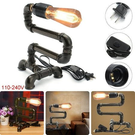 - Moaere Water Piping Desk Top Table Lamp Retro Lighting Fixture