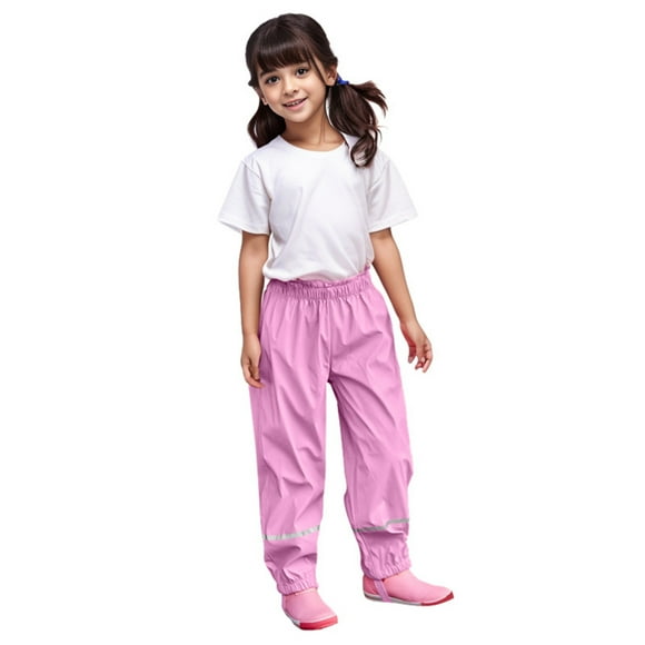 Rain Pants Kids,Waterproof Pants Waterproof Rain Pants Snow Clothes for Kids Rainsuits Kids Girls Waterproof Pants Rain Pants Kids