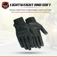 thumbnail image 4 of Daniel Smart Men’s Textile Gloves – Motorcycle Gloves with soft knuckle and Goatskin Leather Palm and Touch Screen Fingertips, 4 of 6