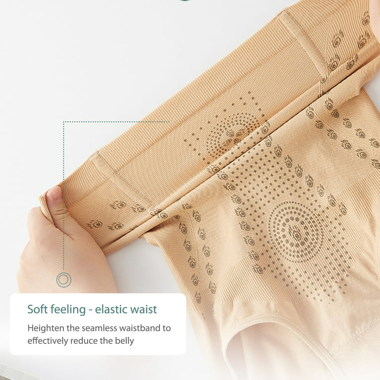 Unique Fiber Restoration Shaper,Women's Negative Ion High-Waisted Abdominal  Underwear for Women Tummy Control Shaping Girdle Underwear Seamless Body  Shaper 