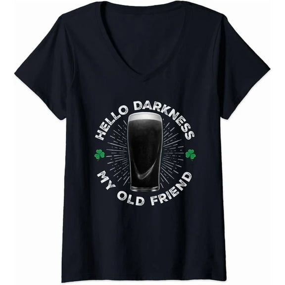 Hot Trending Kiraa Tee With St Patrick'S Day Hello Darkness My Old Friend Tshirt
