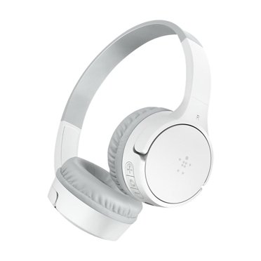 Belkin Mobile AUD001BTWH Wireless Headphones with Built in Microphone, White
