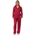 thumbnail image 7 of Harry Potter Women's Gryffindor Allover Lion Design Classic Pajamas Button-Up Top and Pants Lounge Sleep Set, 7 of 7