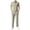 Khaki, variant on SOOMLON Business Casual Outfits for Men Big and Tall Short Sleeve Collared Shirts Dressy Pants with Pockets 2 Piece Sets