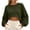 Army Green, variant on Besolor Crop Sweatshirts for Women Crewneck Long Sleeve Tops Casual Loose Fall Workout Running Pullover Tops(X-Large,White)