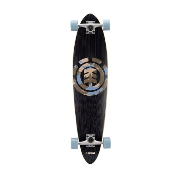Element 36 inch Longboard in Black and Hibiscus Skateboard