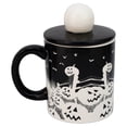 thumbnail image 3 of Taza Grande Cerámica con Tapa Esculpida en 3D, Diseño Jack Skellington, El Extraño Mundo de Jack, Capacidad 532 ml, Negro, 3 of 4