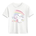 thumbnail image 3 of Kids Girl Boy Print Tshirts Crew Neck Tops Tee for Child Short Sleeve Easter Kawaii Animal Bunny Summer Fall Tee Shirt 2026 Clothes Fashion 9 Years, 3 of 6