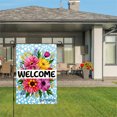 thumbnail image 3 of Amhnf Floral Welcome Garden Flag For Home Outdoor Garden Yard Decor 12x18 inch, 3 of 5