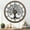 Black Arab, variant on Wall Clock,24inch Large Wall Clock,Silent Tree of Life Wall Clocks for Living Room Decor,Non-Ticking Battery Operated Wall Clock with Wood Frame for Living Room, Kitchen, Bedroom, or Office Wall