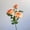 Orange-Yellow, variant on KUNPENG Artificial Antique Rose Stems Sophisticated Floral Staging Decor Modern Faux Flower Arrangement Elegant Botanical Home Accent Premium Maintenance-Free Art Realistic Silk Petals 21 Inch