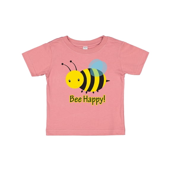 Inktastic Bee Happy Boys or Girls Baby T-Shirt