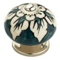 thumbnail image 1 of Mascot Hardware CK321 1.67 in. Bouton de l'Armoire Gazonnée&44; Vert & Blanc - Pack de 5, 1 of 1