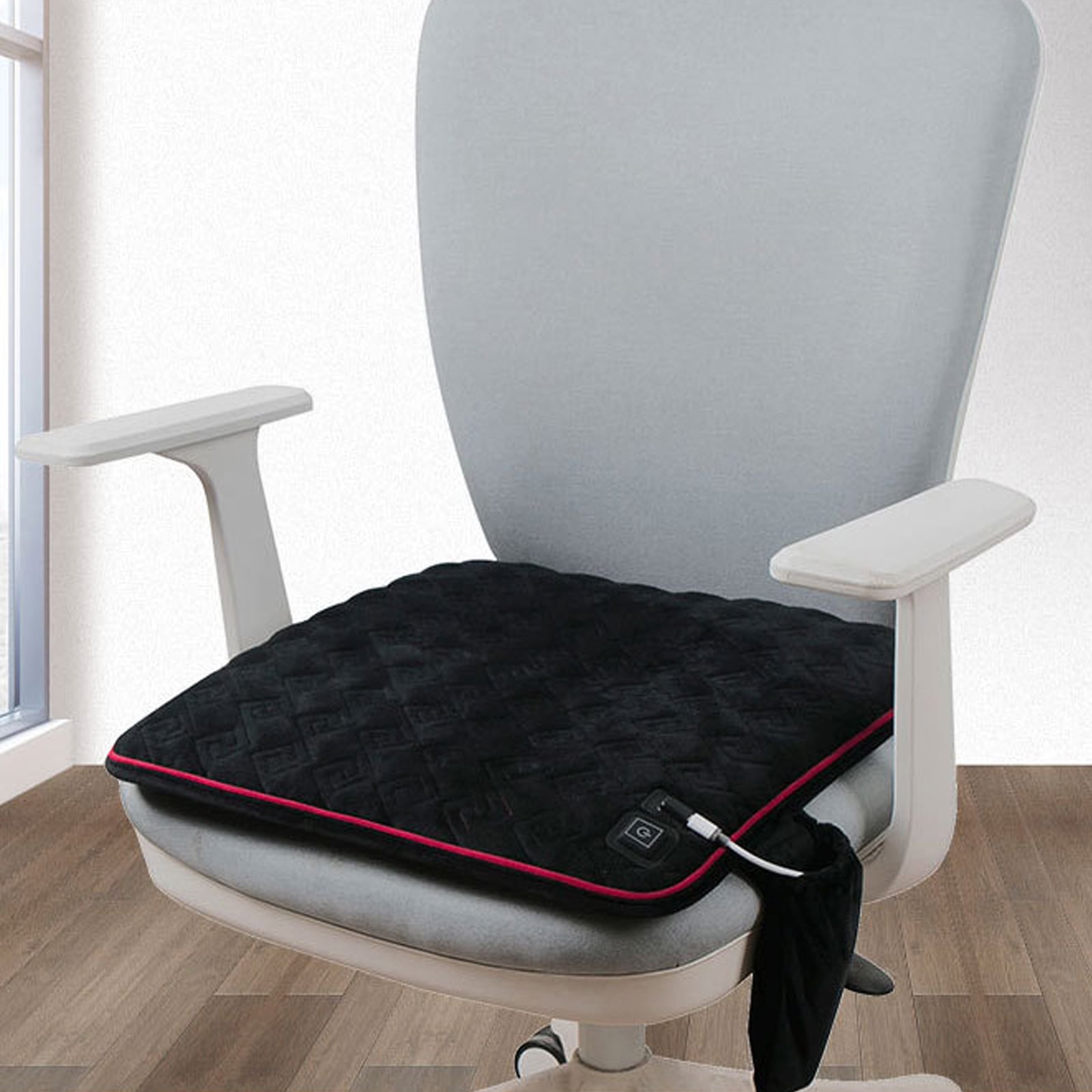 Heated desk cheap chair pad