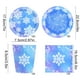 thumbnail image 3 of pstuiky Set de fiesta navideño con copos de nieve morados y azules: vasos de papel desechables para decoración de fiestas., 3 of 7
