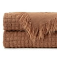 thumbnail image 4 of Chanasya Textured Waffle Acrylic Throw Blanket With Tassels - Lightweight and Super Soft Modern Woven Blanket for Couch, Home, Living Room, and Bedroom Décor(50x65 Inches) Blanket, 4 of 6