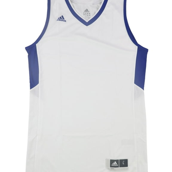 Adidas Mens Two-Tone Jersey, White, Large