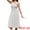 White, variant on Women's Midi Dress Halter Neck 2026 Smocked Striped Dresses XL White