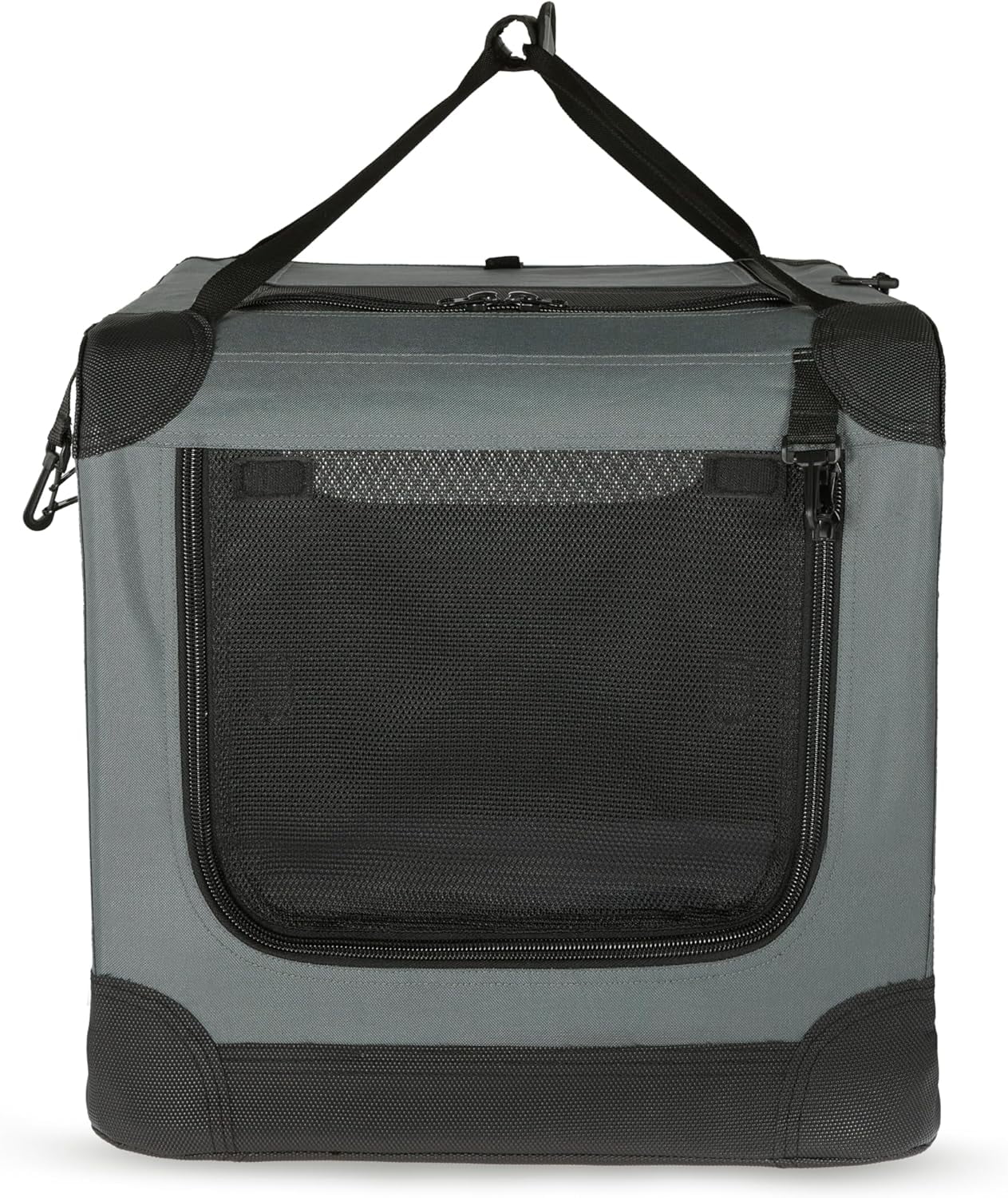 Basics Folding Soft Crate for Cat, Dog, Rabbit, Portable and Collapsible, 36 Inch, Tan, L 36" x 24" x 24"