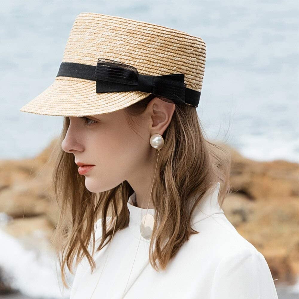 Women Straw Newsboy Cap Bakerboy Cabbie 