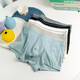 thumbnail image 3 of Calzoncillos Bóxer de algodón para hombre, ropa interior suave y transpirable a la moda, calzoncillos Bóxer de cintura media de algodón de punto cómodos para adultos, 3 of 5