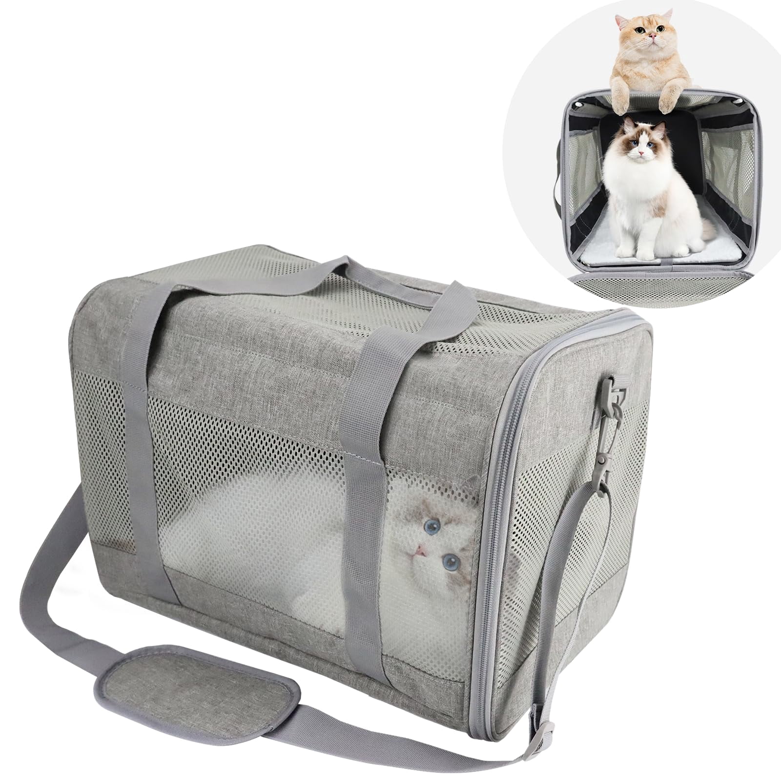 Prodigen Transportador de mascotas aprobado por aerolíneas para perros ...