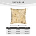 thumbnail image 4 of Bingfone World Map Linen Throw Pillow Covers Cushion Case Pocket Button Vintage Farmhouse Pillowcase for Sofa Couch Bed 18"x18", 4 of 9
