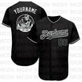 thumbnail image 5 of Custom Gray Black-White Authentic Baseball Jersey, 5 of 5