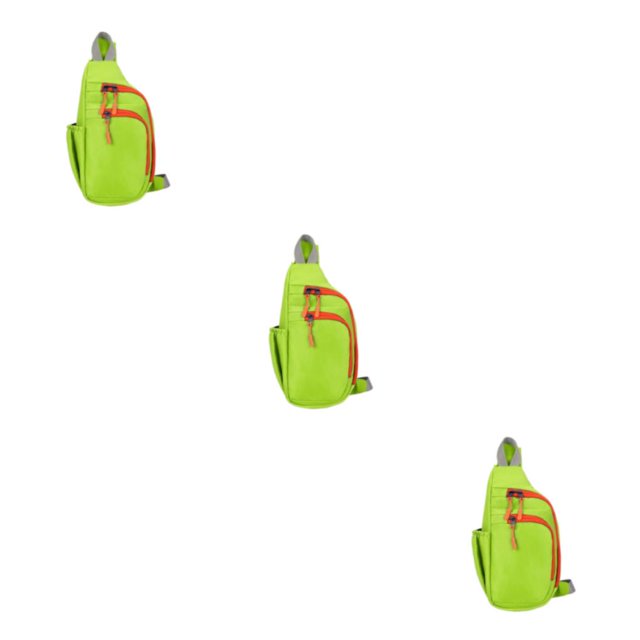 Qarigey Bolsa de pecho ligera para hombres Versatilidad y elegante Bolsa de un solo hombro Bolsas de pecho para mujeres Hombres verde claro Type1 NO1