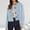 Light Blue, variant on Women's Faux Suede Cropped Jacket Casual Lightweight Fashion Shacket Button Down Outerwear Trendy Overshirt​​, Khaki