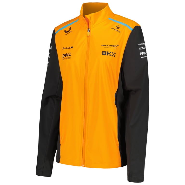 Women's Castore Orange McLaren F1 Team 2024 Softshell Full-Zip