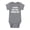 ATHLETIC HEATHER, variant on - A Mom and Dad Production Baby Graphic One Piece
