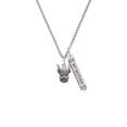 thumbnail image 2 of Delight Jewelry Silvertone Small Viking - Mascot Silvertone Always My Mother Bar Charm Necklace, 23", 2 of 4