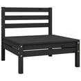 thumbnail image 4 of vidaXL 6 Piece Garden Lounge Set Solid Pinewood Black, 4 of 8