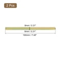 thumbnail image 2 of Unique Bargains 2Pack Poignée de Porte Broche, 190mm de Long Broche de Porte Pièces de Poignée de Porte de Remplacement, Or, 2 of 6
