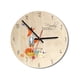 thumbnail image 1 of Punteros de aluminio de dibujos animados Reloj de pared con esfera de madera Movimiento sin tictac Reloj de sala de estar Dormitorio Inevent JJ20451-03, 1 of 7