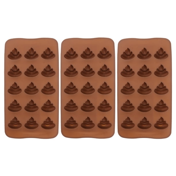 Molds Mold Poop Silicone Candy Chocolate Funny Baking Soap Ice Gummy Cube Pan Moulds Cute Stool