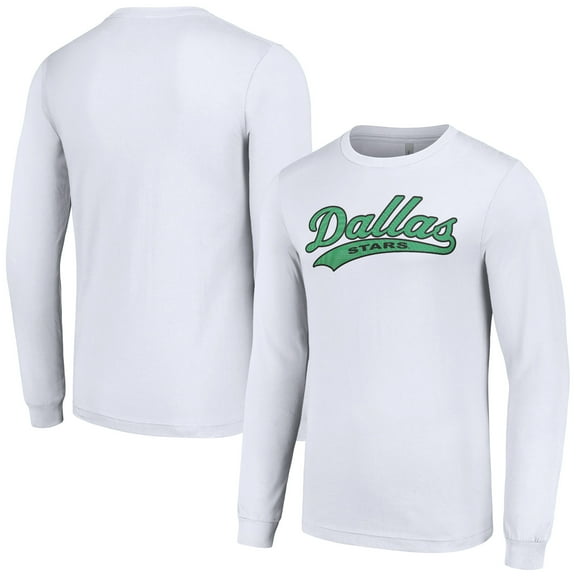 Men's Starter White Dallas Stars Tailsweep T-Shirt