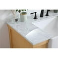 thumbnail image 4 of Elegant Decor Clement 36" Aluminum MDF Single Bathroom Vanity in Natural Wood, 4 of 8