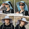 thumbnail image 5 of Sun Hat for Men Women with Neck Flap,UPF 50+ UV Protective Hiking Fishing Hats,Wide Brim Sun Hat for Women&Men, 5 of 6