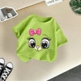 thumbnail image 4 of T-shirt à Manches Courtes Imprimé Mignon pour Filles, Été, Décontracté, Mode, Long, Rayé, Taille 8, 4 of 4