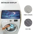 thumbnail image 6 of ZIATUBLES Butterfly Moon Pattern Washing Machine Dust Cover Pad Anti-Scratch Washer Dryer Top Protector Mat Versatile Home Kitchen Decor Accessories, 24 x 19.7 Inch, 6 of 7