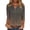 A436 Gray, variant on Floral Print 3/4 Sleeve Blouses for Women Split V Neck Pleated Flower Tops Casual Loose Fit Pintuck Summer Shirts Lightweight Breathable Boho Blouses Elegant Garden Party Tunic