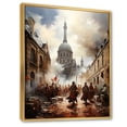 thumbnail image 2 of Designart "Revolt in the French Revolution I" France Floater Framed Canvas Wall Art, 2 of 7