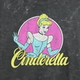thumbnail image 2 of Junior's Cinderella Distressed Logo Crop Graphic Tee Black Medium, 2 of 4