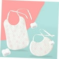 thumbnail image 5 of SOPOTUTU 32pcs Disposable Feeding Bibs for Boys & Girls, Portable White Saliva Towels for Mealtime, Easy to Clean and Use, 5 of 6