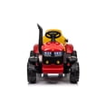 thumbnail image 2 of Ride on Tractor, 12 V Battery Powered Electric Vehicle Toy with LED Lights and Removable Trailer, Remote Control Toy Vehicle with Safety Belt, 2 of 7